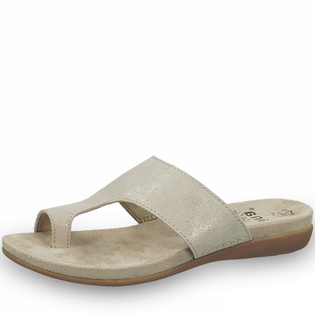 Шлепанцы  Jana  золотой  кожа F-90392 фото в интернет-магазине | Omadey.ru