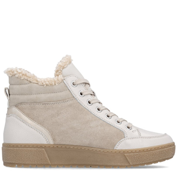 Фото Ботинки  Remonte  белый  кожа/кожа искусств. Z-400893