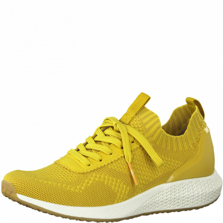 Кроссовки  женские Tamaris  желтый  текстиль F-90153 фото в интернет-магазине | Omadey.ru
