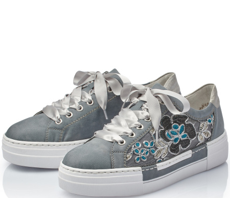 Кеды  Rieker  синий  кожа искусств. F-7711 фото в интернет-магазине | Omadey.ru