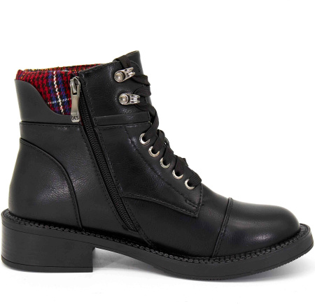 Ботинки  Betsy  черный  кожа искусств./текстиль Z-8601 фото в интернет-магазине | Omadey.ru