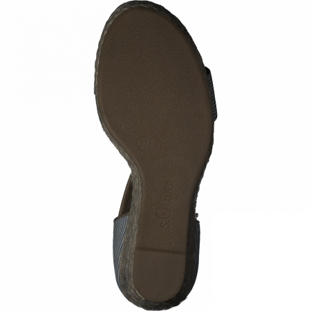 Босоножки  S.Oliver  голубой  текстиль F-91036 фото в интернет-магазине | Omadey.ru