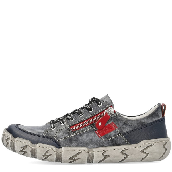 Фото Кроссовки  Rieker  синий  кожа/кожа искусств. F-400161 Фото Кроссовки  Rieker  синий  кожа/кожа искусств. F-400161