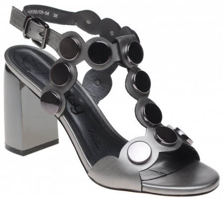 Босоножки  Betsy  серебряный  кожа искусств. F-70954 фото в интернет-магазине | Omadey.ru