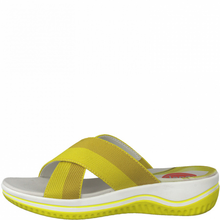 Шлепанцы  Jana  желтый  текстиль F-90881 фото в интернет-магазине | Omadey.ru