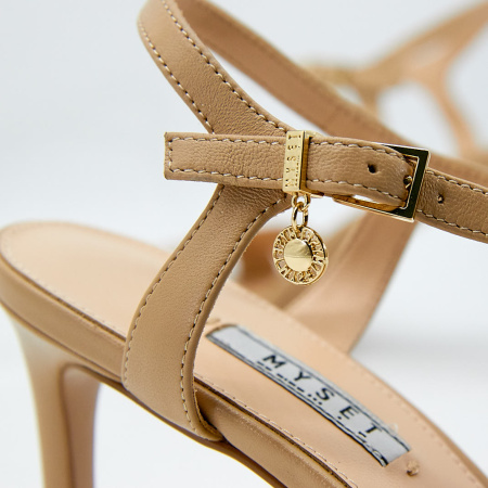 Босоножки  MYSET  бежевый  кожа F-91124 фото в интернет-магазине | Omadey.ru