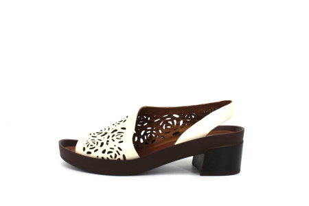 Босоножки  Dakkem  белый  кожа F-7411 фото в интернет-магазине | Omadey.ru