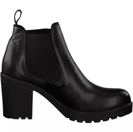 Ботильоны  S.Oliver  черный  кожа Z-8164 фото в интернет-магазине | Omadey.ru
