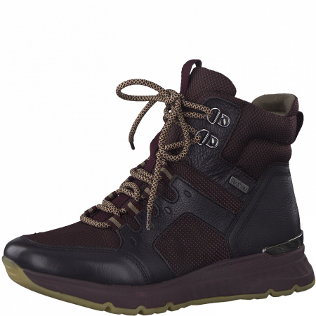 Ботинки  Jana  бордовый  текстиль Z-100837 фото в интернет-магазине | Omadey.ru