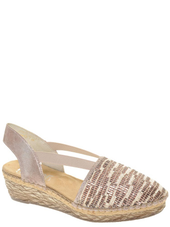 Босоножки  Rieker  бронзовый  кожа искусств./текстиль F-81304 фото в интернет-магазине | Omadey.ru