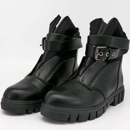 Ботинки  Betsy  черный  кожа искусств. Z-8973 фото в интернет-магазине | Omadey.ru