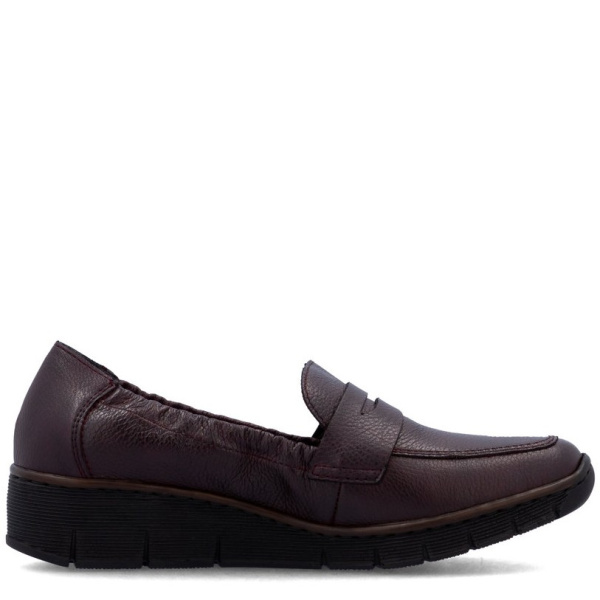 Фото Туфли  Rieker  бордовый  кожа/кожа искусств. Z-400863 Фото Туфли  Rieker  бордовый  кожа/кожа искусств. Z-400863