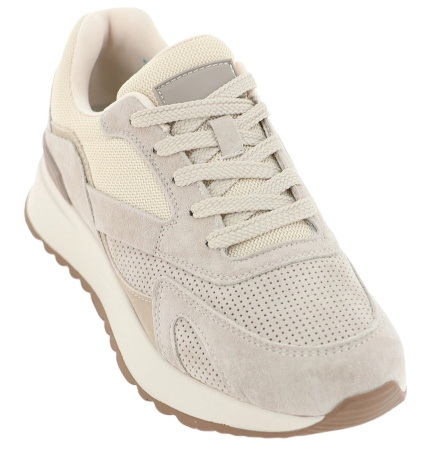 Кроссовки  Baden  бежевый  кожа F-400233 фото в интернет-магазине | Omadey.ru