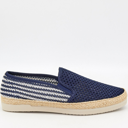 Слипоны  Imara MODA  синий  текстиль F-90033 фото в интернет-магазине | Omadey.ru