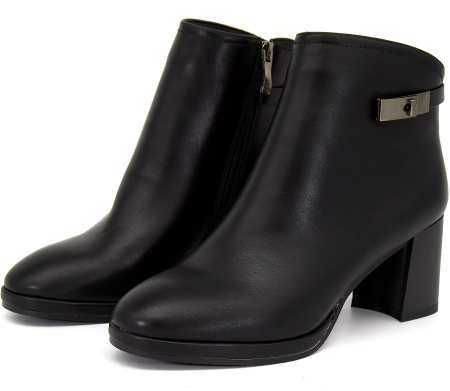 Ботильоны  Betsy  черный  кожа искусств. Z-8257 фото в интернет-магазине | Omadey.ru
