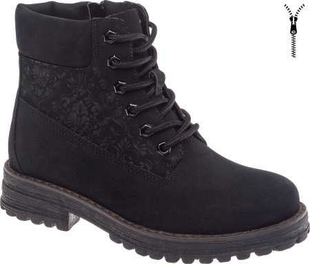 Ботинки  Keddo  черный  нубук искуств. Z-8880 фото в интернет-магазине | Omadey.ru