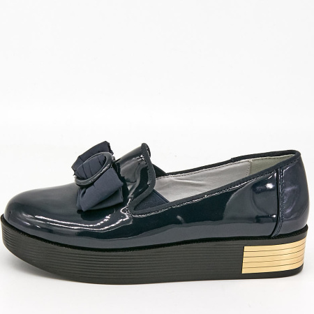 Туфли  Betsy  синий  кожа лаковая искусств. Z-7042 фото в интернет-магазине | Omadey.ru