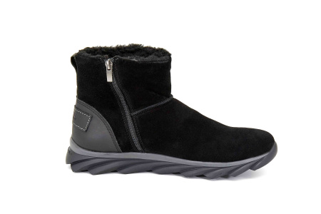 Ботинки  Baden  черный  кожа Z-8700 фото в интернет-магазине | Omadey.ru