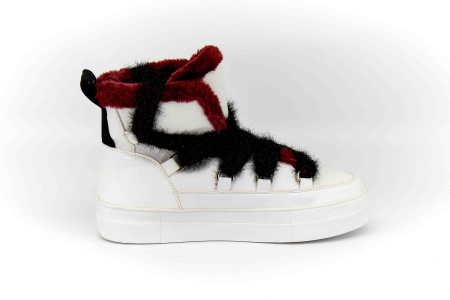 Ботинки  Keddo  белый  кожа искусств. Z-8639 фото в интернет-магазине | Omadey.ru