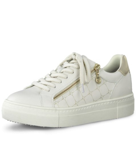 Кроссовки  женские Tamaris  бежевый  кожа искусств. F-100280 фото в интернет-магазине | Omadey.ru