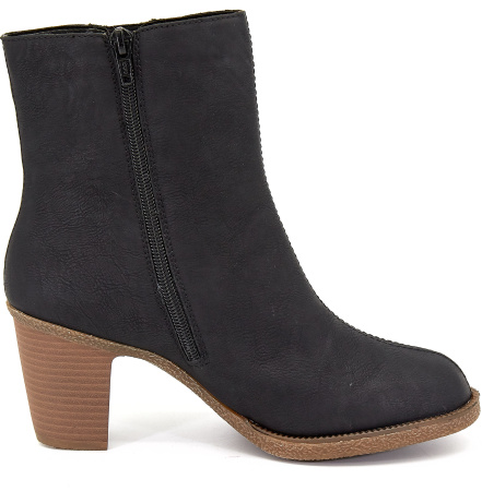 Ботильоны  Rieker  черный  кожа искусств. Z-8211 фото в интернет-магазине | Omadey.ru