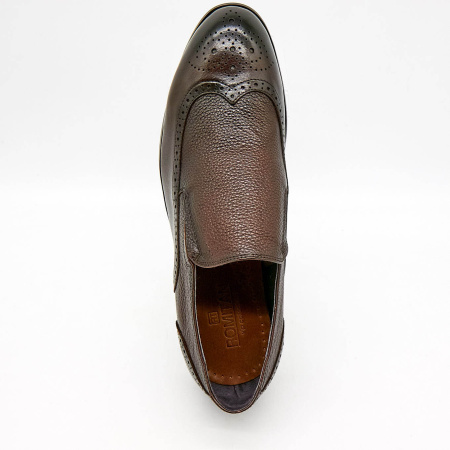 Туфли  Romitan  коричневый  кожа Z-100688 фото в интернет-магазине | Omadey.ru