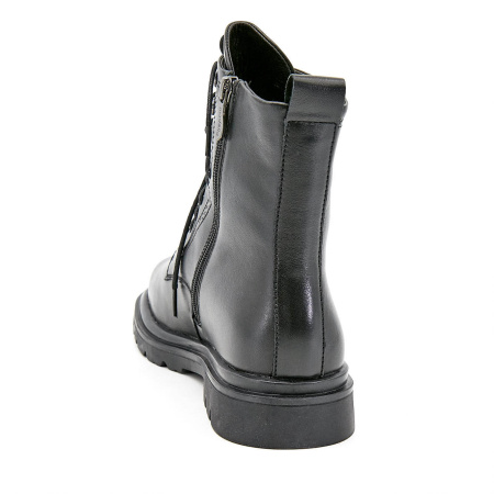 Ботинки  Madella  черный  кожа Z-100532 фото в интернет-магазине | Omadey.ru