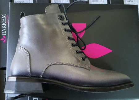 Ботинки  Dakkem  черный  кожа Z-100392 фото в интернет-магазине | Omadey.ru