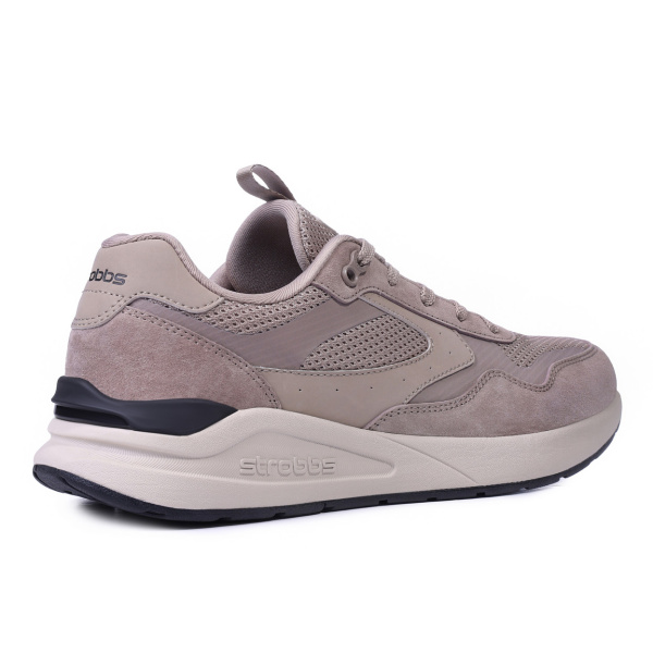 Фото Кроссовки  Strobbs  бежевый  замша/текстиль/микрофибра F-400951 мужские