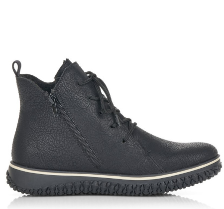 Ботинки  Rieker  черный  кожа искусств. Z-200077 фото в интернет-магазине | Omadey.ru