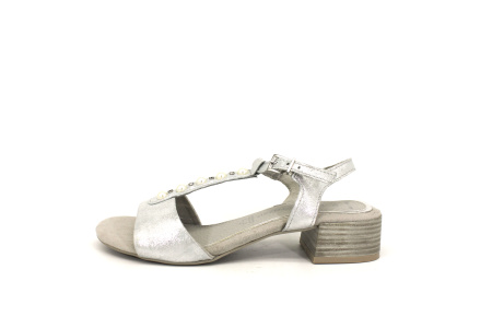 Босоножки  Marco Tozzi  серебряный  кожа F-7904 фото в интернет-магазине | Omadey.ru