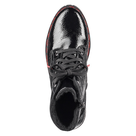 Ботинки  Rieker  черный  кожа лаковая искусств. Z-90576 фото в интернет-магазине | Omadey.ru