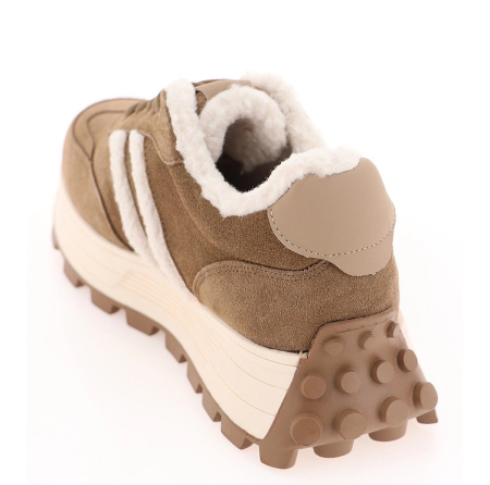 Кроссовки  Baden  бежевый  кожа Z-400379 фото в интернет-магазине | Omadey.ru