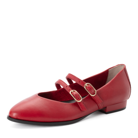 Балетки  Marco Tozzi  красный  кожа F-401003 фото в интернет-магазине | Omadey.ru