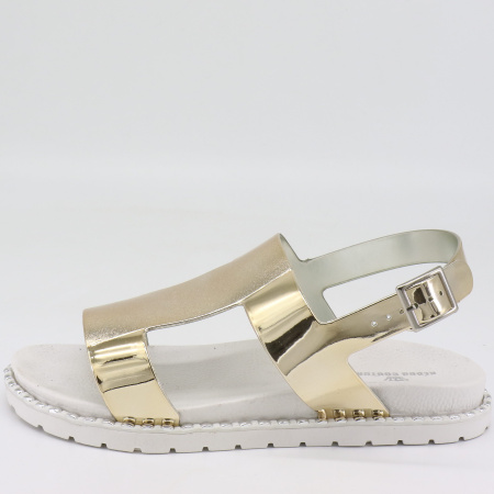 Босоножки  Keddo  золотой  поливинилхлорид F-70966 фото в интернет-магазине | Omadey.ru