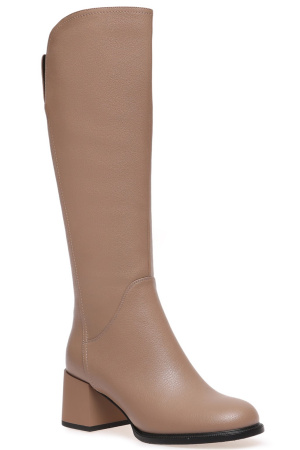 Сапоги  El Tempo  бежевый  кожа Z-400368 фото в интернет-магазине | Omadey.ru