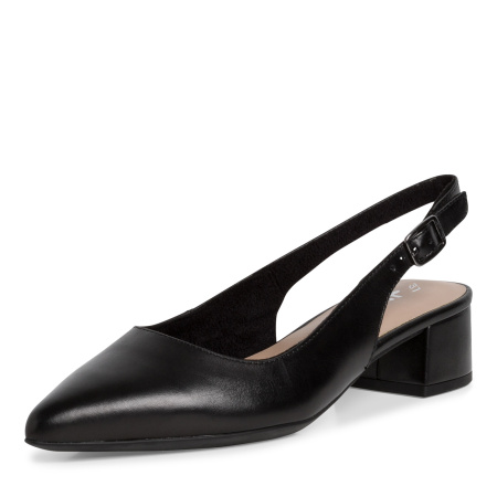 Слингбэки  Tamaris  черный  кожа F-200276 фото в интернет-магазине | Omadey.ru