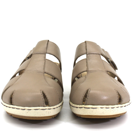 Сабо  Caprice  серый  кожа F-71099 фото в интернет-магазине | Omadey.ru