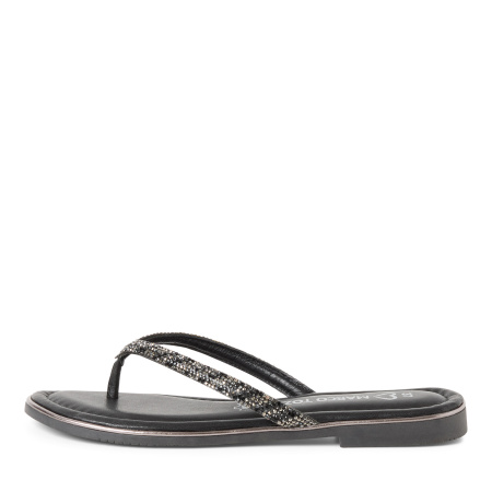 Вьетнамки  Marco Tozzi  черный  текстиль F-401250 фото в интернет-магазине | Omadey.ru