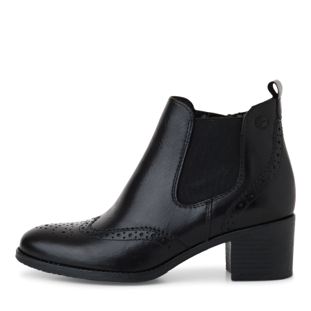 Ботинки  Tamaris  черный  кожа Z-400294 фото в интернет-магазине | Omadey.ru