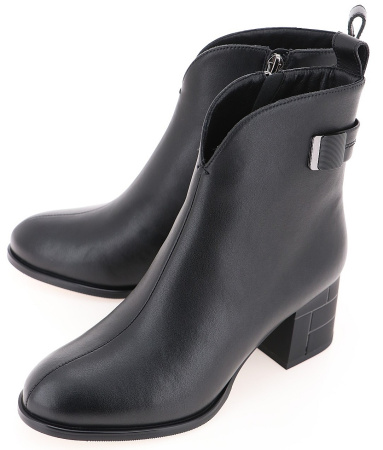 Ботильоны  Baden  черный  кожа Z-400495 фото в интернет-магазине | Omadey.ru