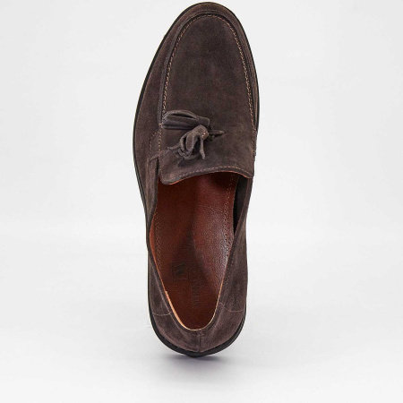 Туфли  Mirco Osvaldo  коричневый  замша Z-90330 фото в интернет-магазине | Omadey.ru