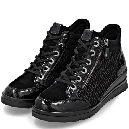 Ботинки  Remonte  черный  кожа/кожа искусств. Z-400840 фото в интернет-магазине | Omadey.ru