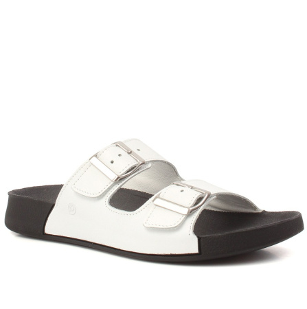 Сабо  Suave  белый  кожа  F-401257 фото в интернет-магазине | Omadey.ru