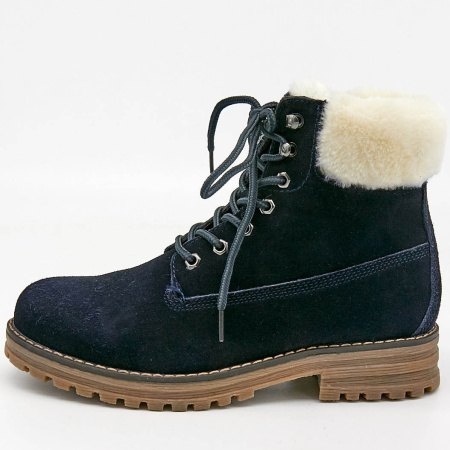 Ботинки  Keddo  синий  замша Z-8626 фото в интернет-магазине | Omadey.ru