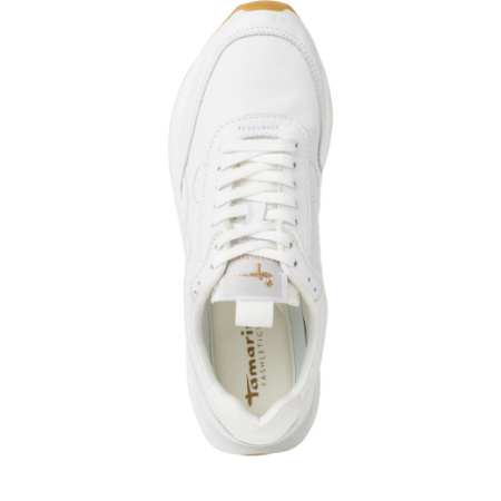 Кроссовки  женские Tamaris  белый  кожа F-100407 фото в интернет-магазине | Omadey.ru