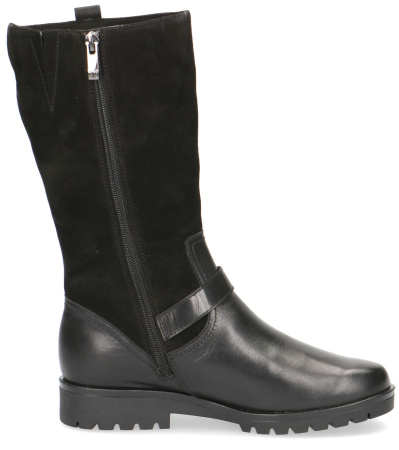 Сапоги  Caprice  черный  кожа Z-90591 фото в интернет-магазине | Omadey.ru