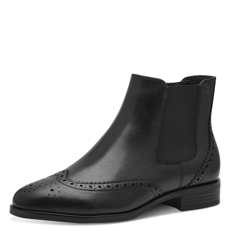 Ботинки  Tamaris  черный  кожа Z-400641 фото в интернет-магазине | Omadey.ru