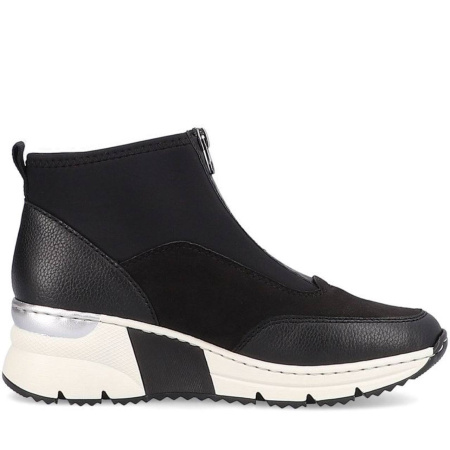 Ботинки  Rieker  черный  кожа/текстиль Z-300121 фото в интернет-магазине | Omadey.ru