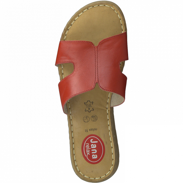 Фото Шлепанцы  Jana  коричневый  кожа F-90595